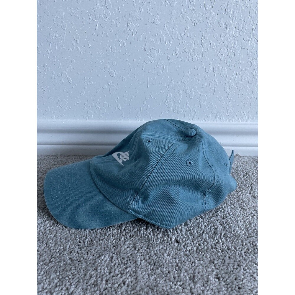 Nike Hat Cap Strapback OSFM Blue Adjustable Swoosh Nike Cotton Size1 Heritage 86 - Picture 3 of 6